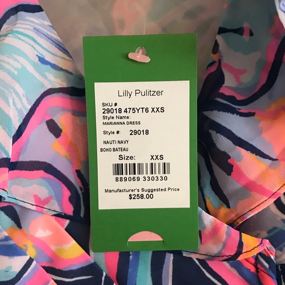 NWT Lilly Pulitzer Marianna Wrap Dress XXS - Picture 6 of 6